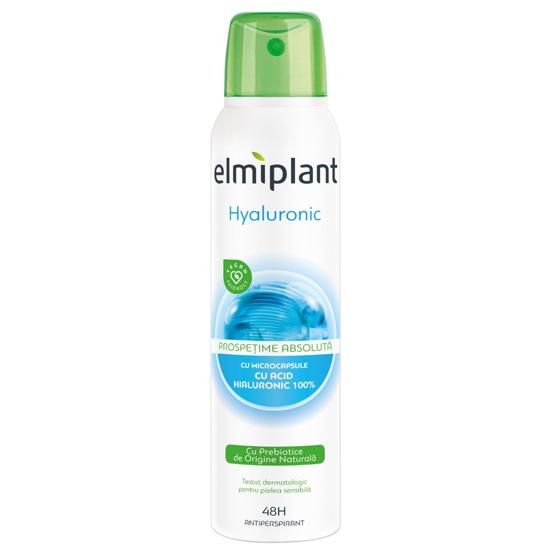 Deodorant Antiperspirant Spray, Elmiplant, Hyaluronic, 150 ml