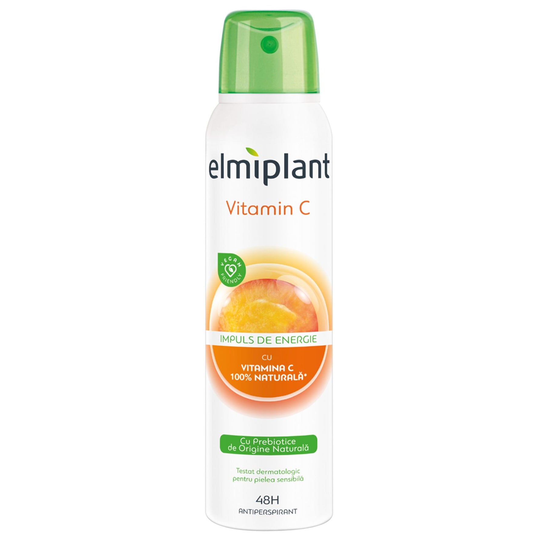 Deodorant Antiperspirant Spray, Elmiplant, Vitamin C, 150 ml