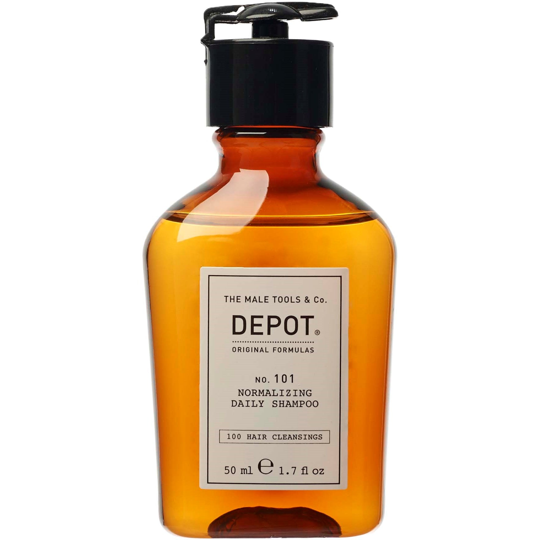 Depot, 100 Hair Cleansing No. 101, Complex botanic, Șampon pentru păr, Normalizare, 50 ml - Olmarkt