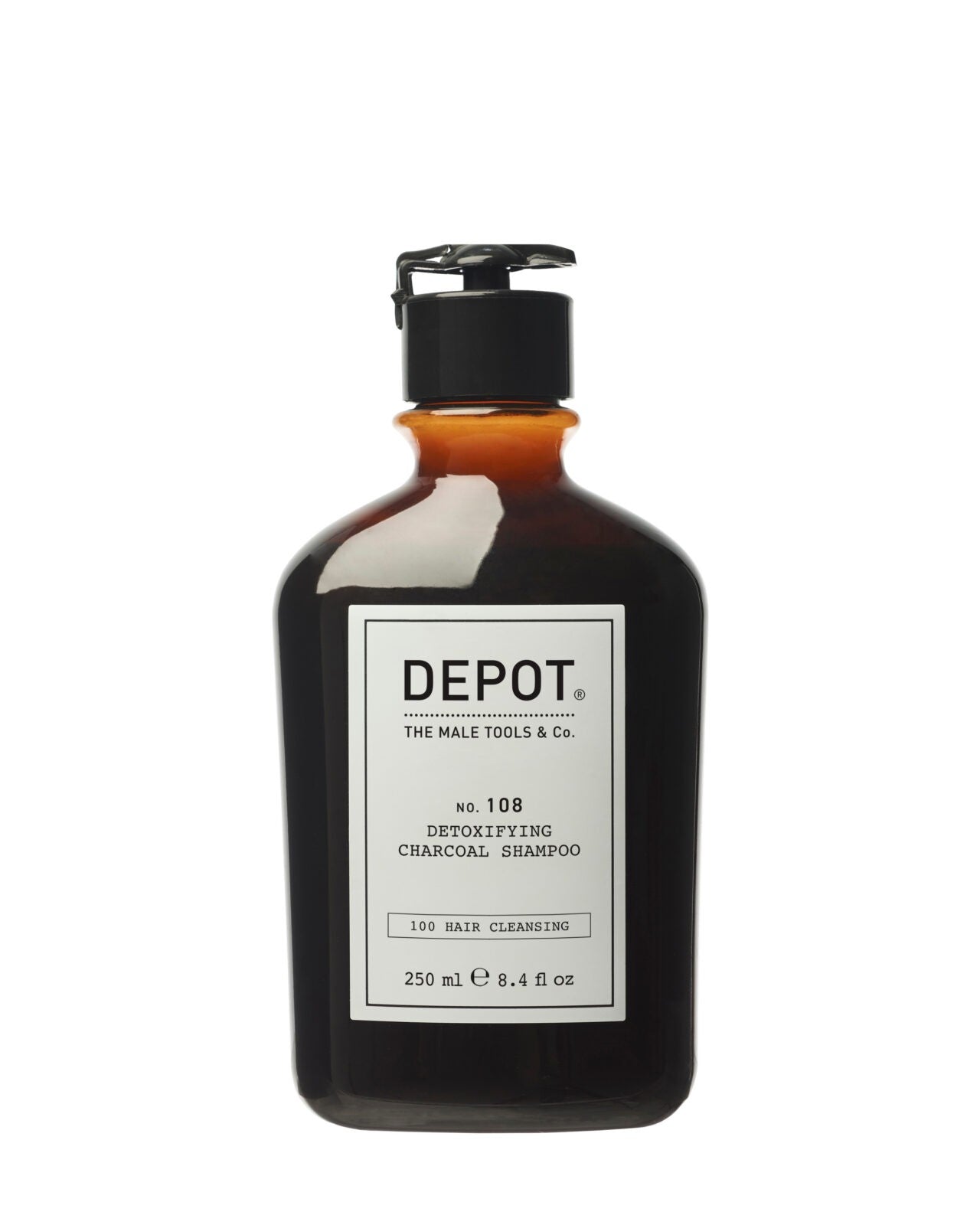 Depot, 100 Hair Cleansing No. 108, Cărbune, Șampon pentru păr, Detoxifiant, 250 ml