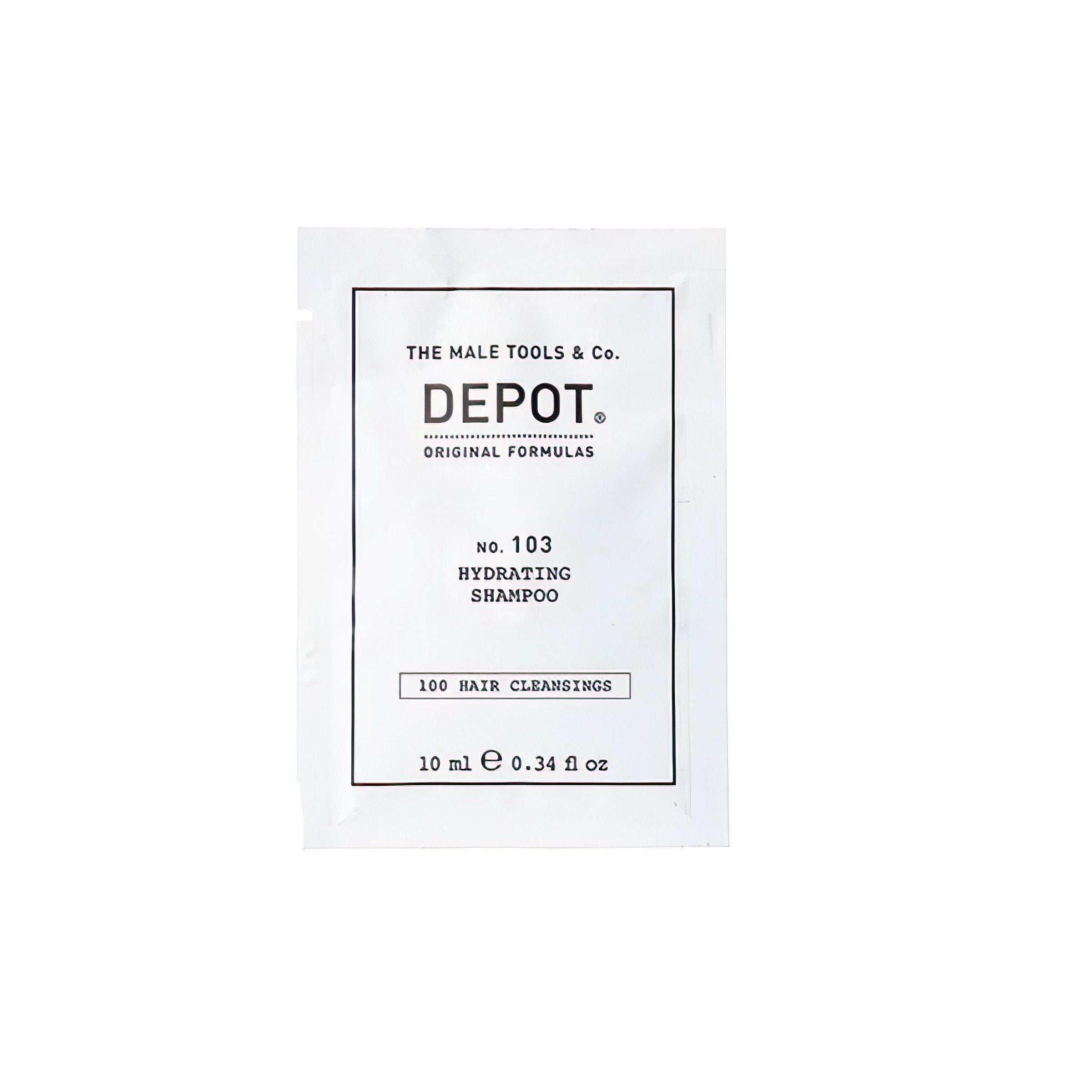 Depot, 100 Hair Cleansing No. 103, Provitamina B5, Șampon pentru păr, Pentru hidratare, 10 ml - Olmarkt