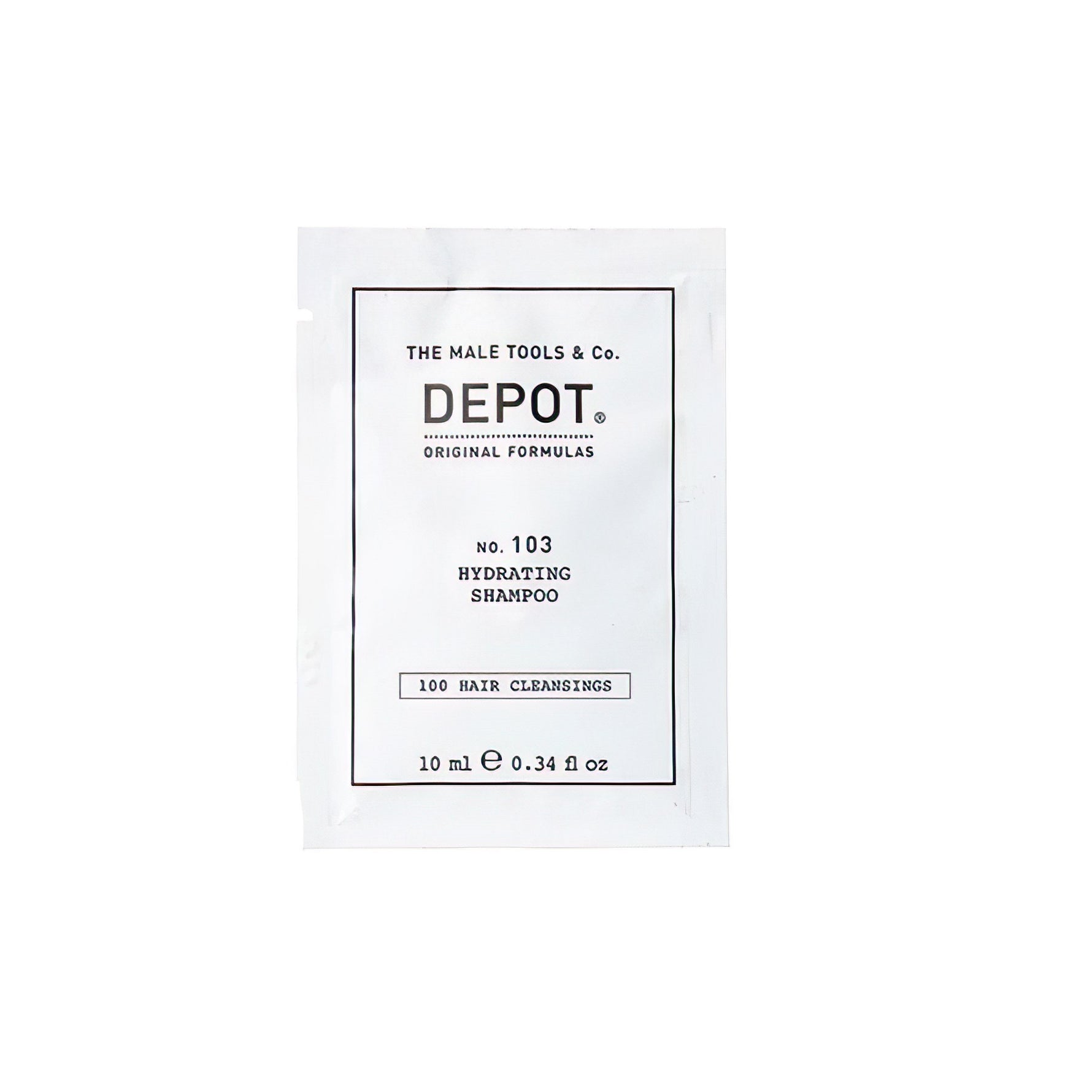 Depot, 100 Hair Cleansing No. 103, Provitamina B5, Șampon pentru păr, Pentru hidratare, 10 ml - Olmarkt