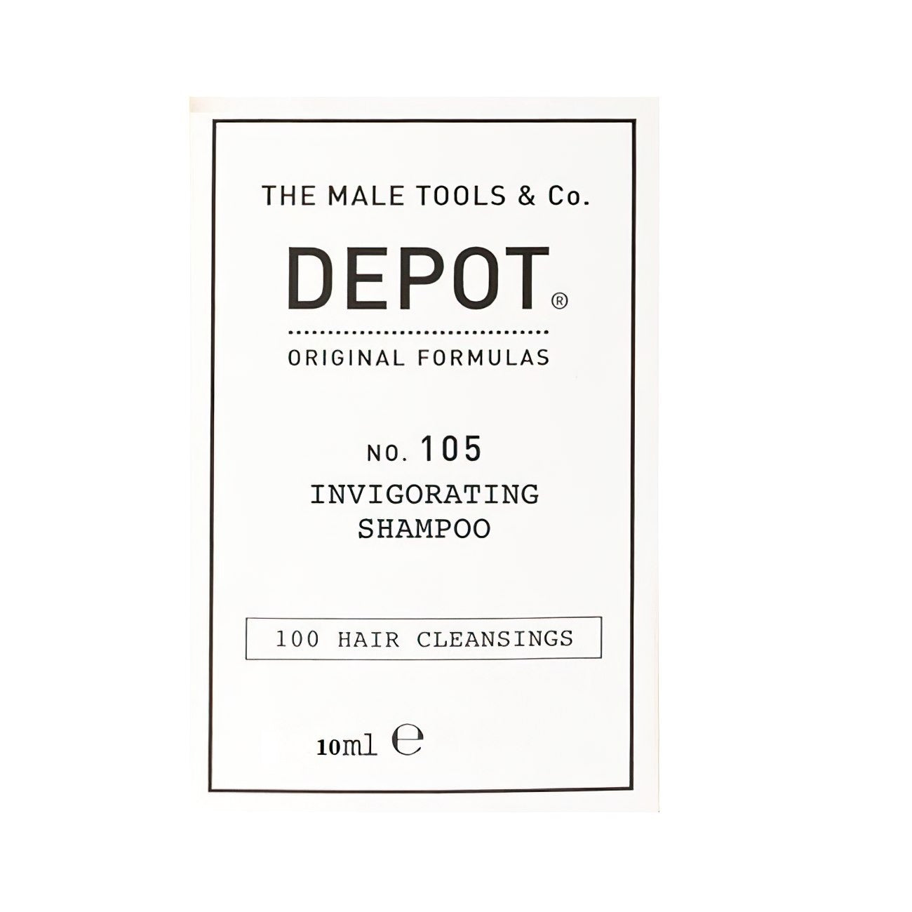 Depot, 100 Hair Cleansing No. 105, Complex multivitaminic, Șampon pentru păr, Anticădere păr, 10 ml - Olmarkt
