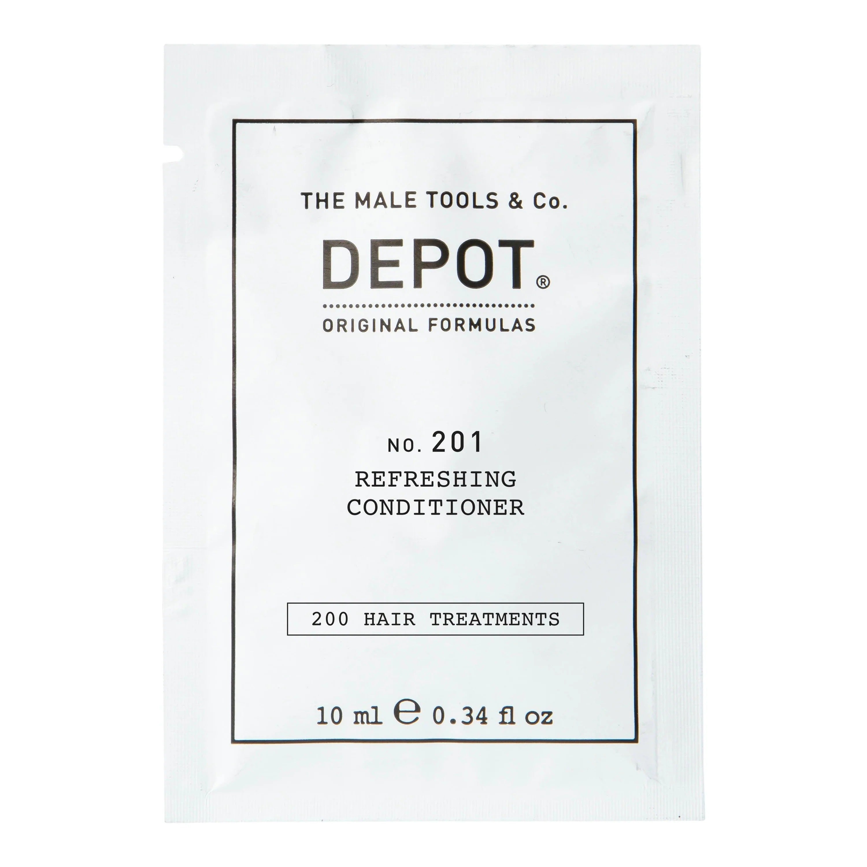 Depot, 200 Hair Treatments No. 201, Complex botanic, Balsam de păr, Pentru revitalizare, 10 ml - Olmarkt