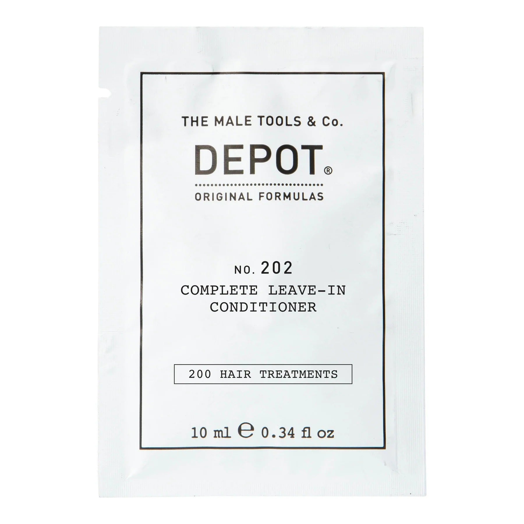 Depot, 200 Hair Treatments No. 202, Complex botanic, Balsam de păr fără clătire, Pentru hidratare, 10 ml - Olmarkt