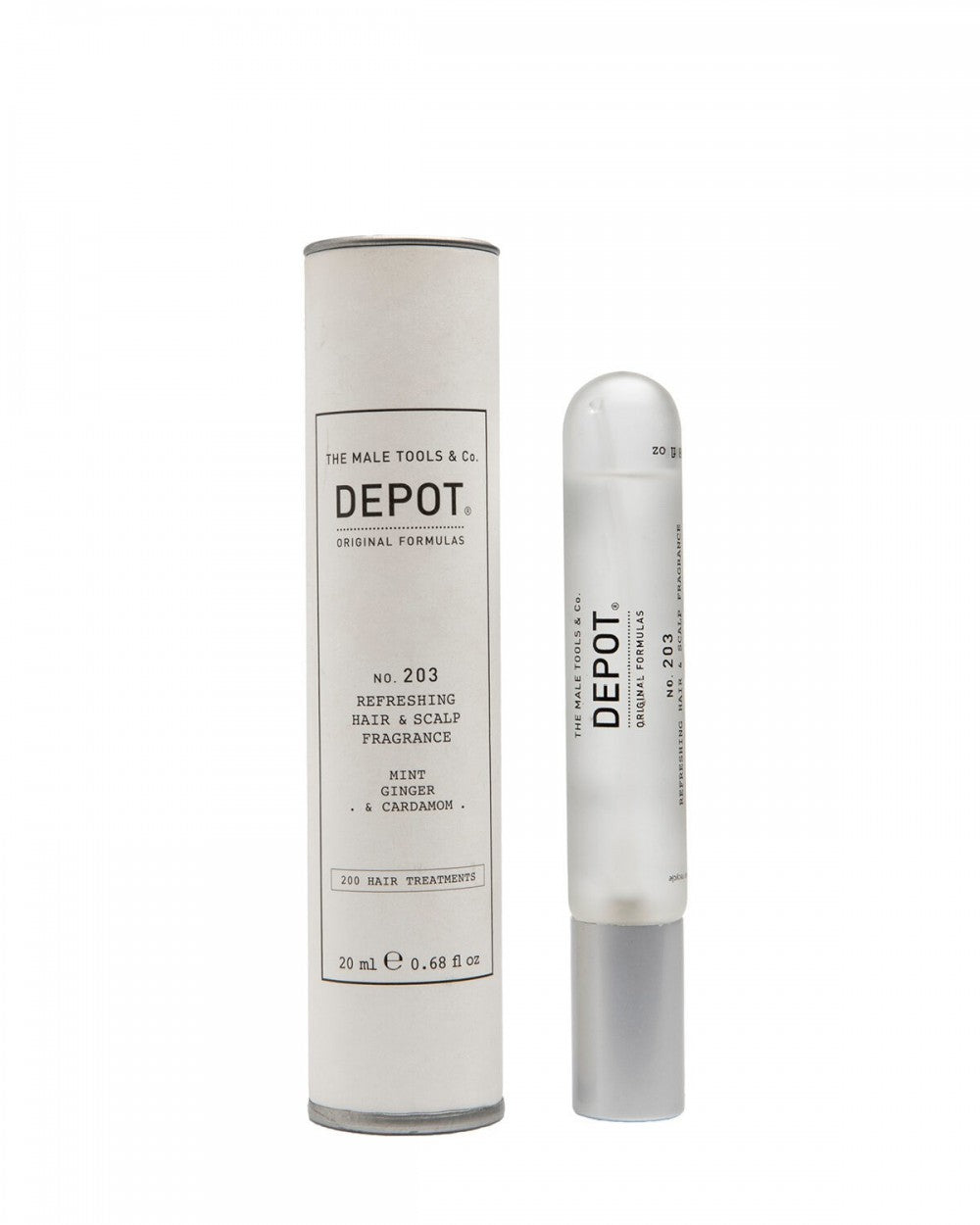 Depot, 200 Hair Treatments No. 203, Ceață parfumată pentru păr, Pentru bărbați, Mentă, Ghimbir & Cardamom, 20 ml - Olmarkt