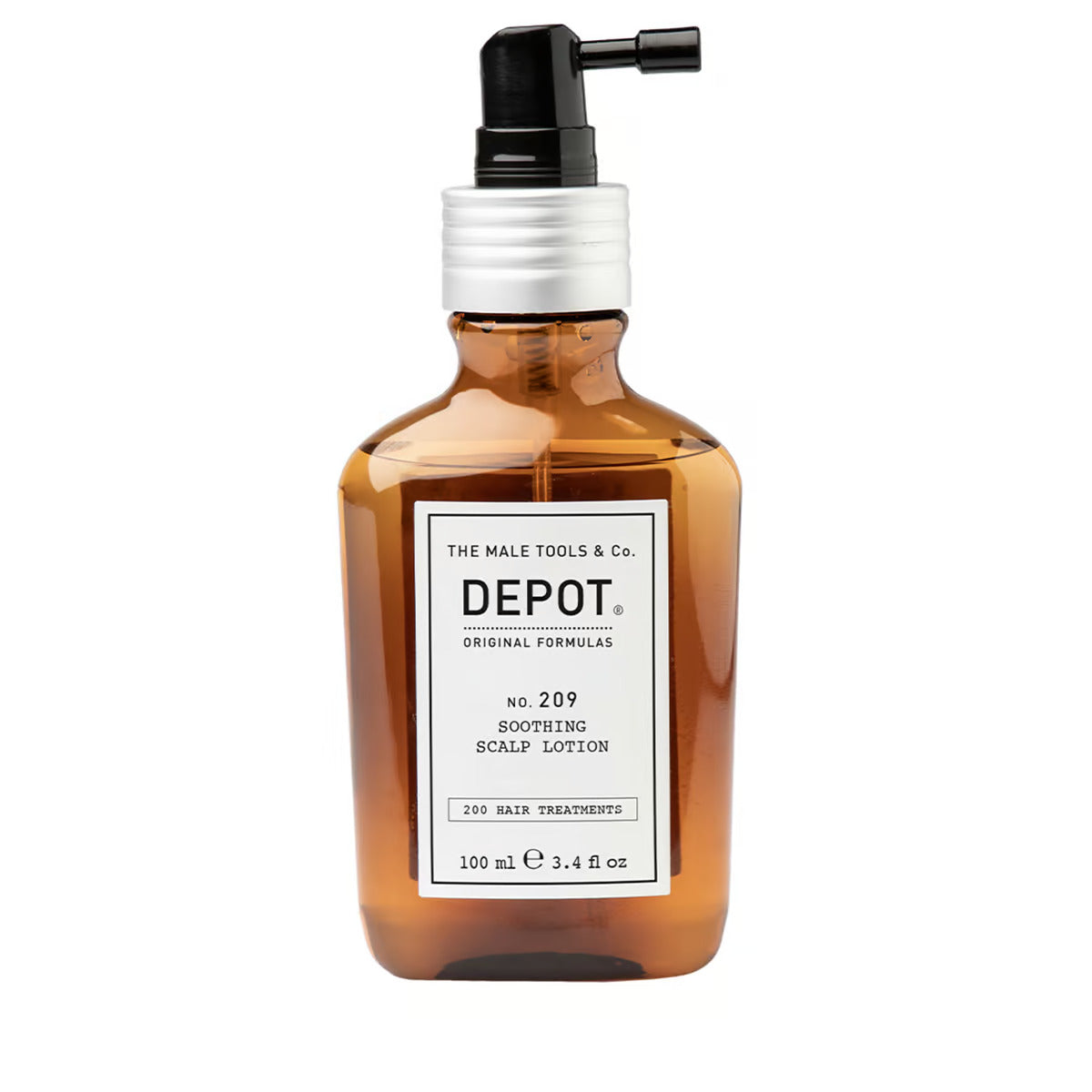 Depot, 200 Hair Treatments No. 209, Loțiune de tratament pentru scalp care nu se clătește, Calmant, 100 ml