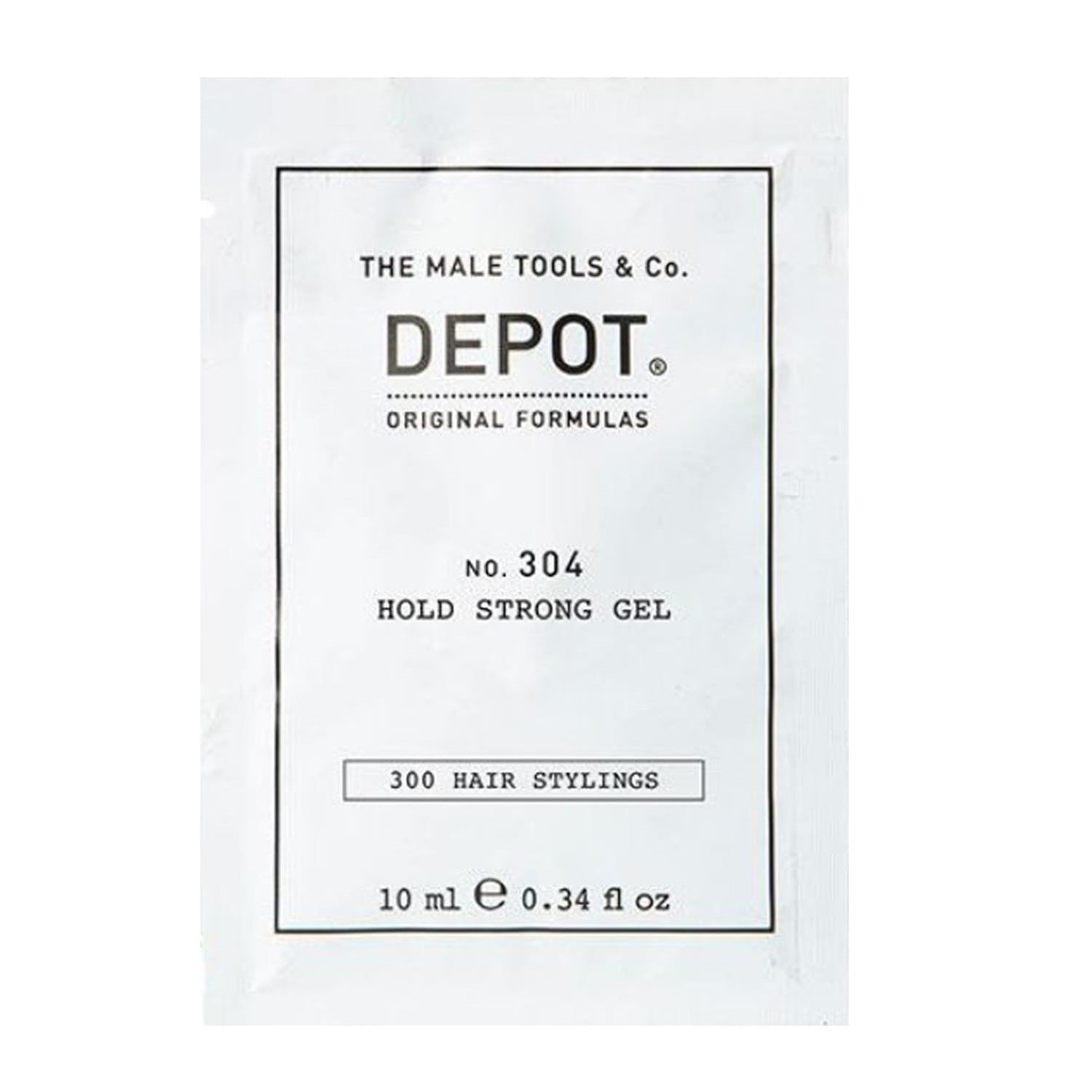 Depot, 300 Hair Stylings No. 304, Botanic, Gel de coafat, Pentru styling, Strângere puternică, 10 ml - Olmarkt