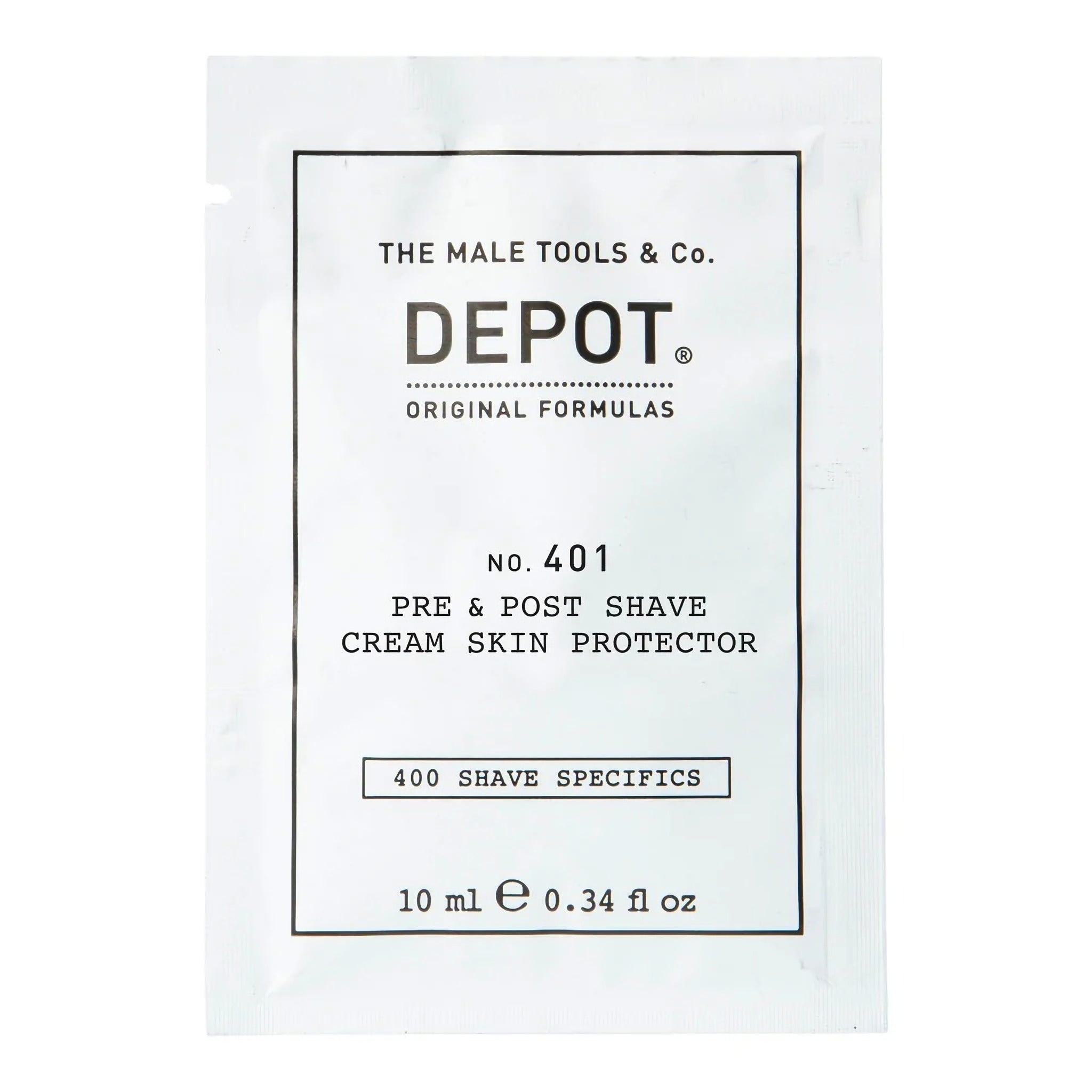 Depot, 400 Shave Specifics No. 401, Calmant, Cremă de bărbierit înainte și după, 10 ml - Olmarkt