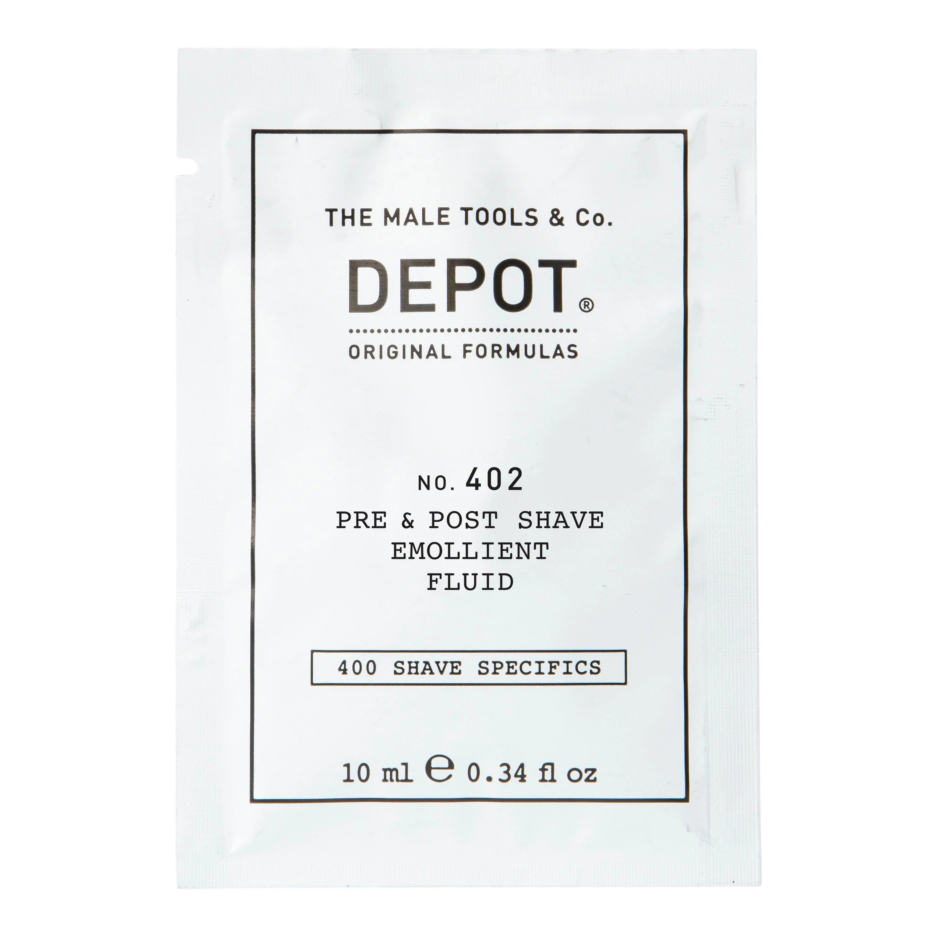 Depot, 400 Shave Specifics No. 402, Uleiuri esențiale, Calmant, Fluid pentru înainte și după bărbierit, 10 ml - Olmarkt