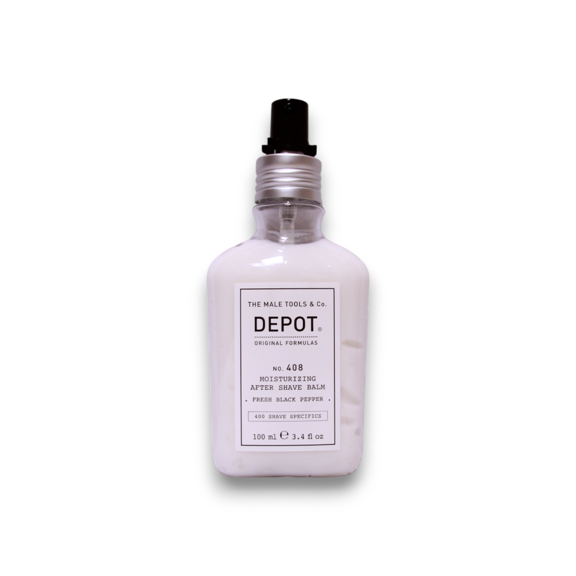 Depot, 400 Shave Specifics No. 408, Piper negru proaspăt, Hidratant, Balsam după bărbierit, 100 ml