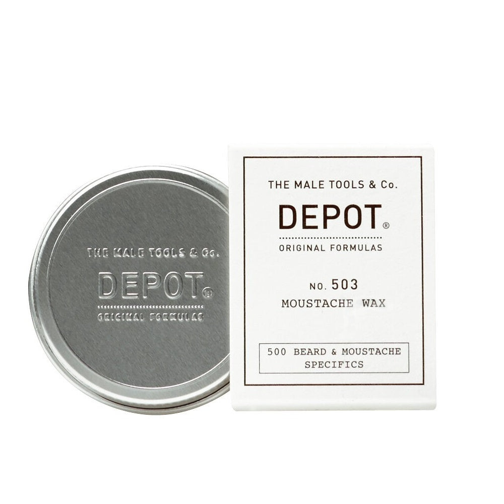Depot, 500 Beard & Mustache Specifics No. 503, Ulei de jojoba, Ceară pentru mustață, Pentru styling, 30 ml - Olmarkt