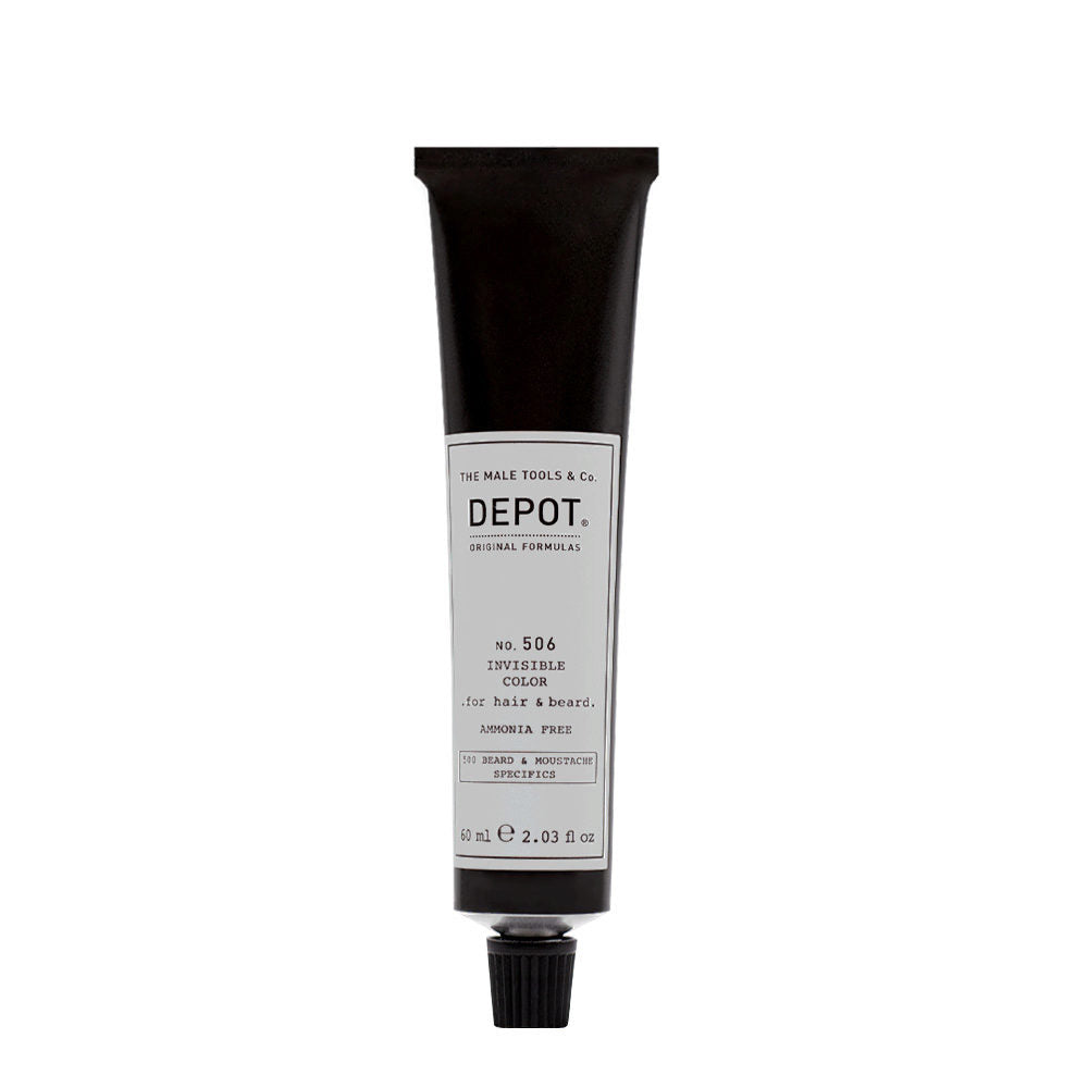 Depot, 500 Beard & Mustache Specifics No. 506 Invisible Clour, Vopsea de păr semi-permanentă,  Steel, 60 ml - Olmarkt