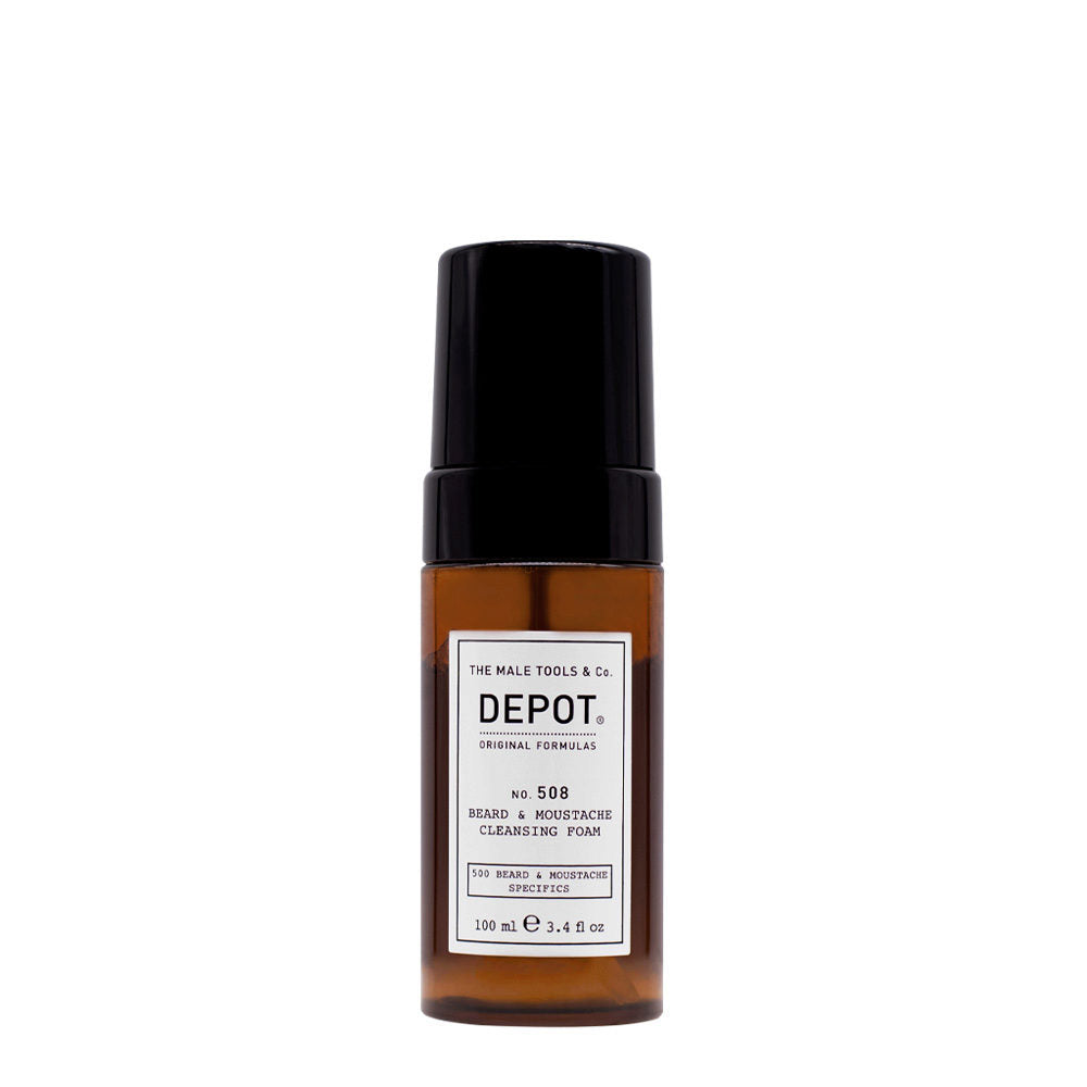 Depot, 500 Beard & Mustache Specifics No. 508, Spumă pentru barbă, Pentru curățare, 100 ml - Olmarkt