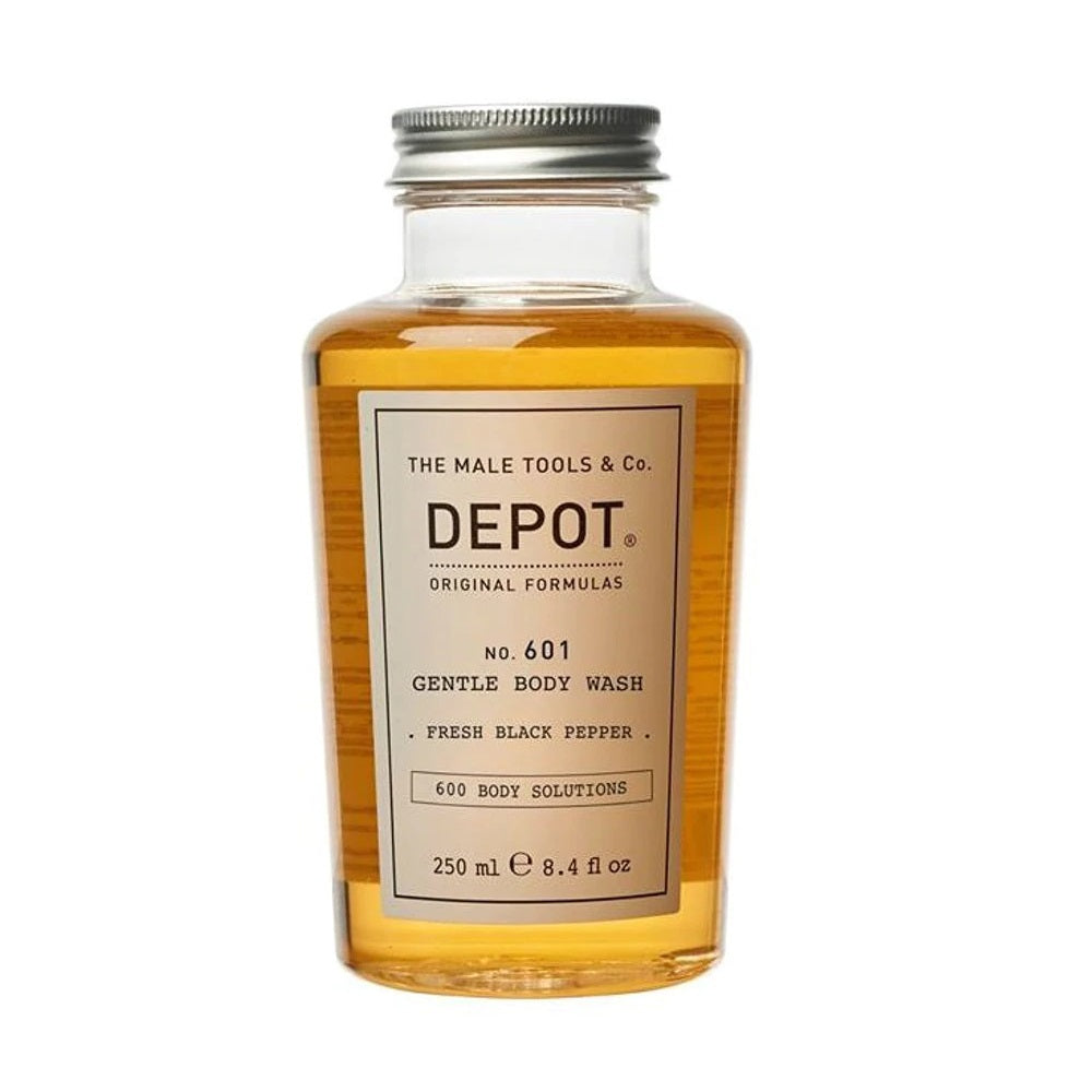 Depot, 600 Body Solutions No. 601, Complex botanic, Curățare, Piper negru proaspăt, Gel de duș, 250 ml - Olmarkt