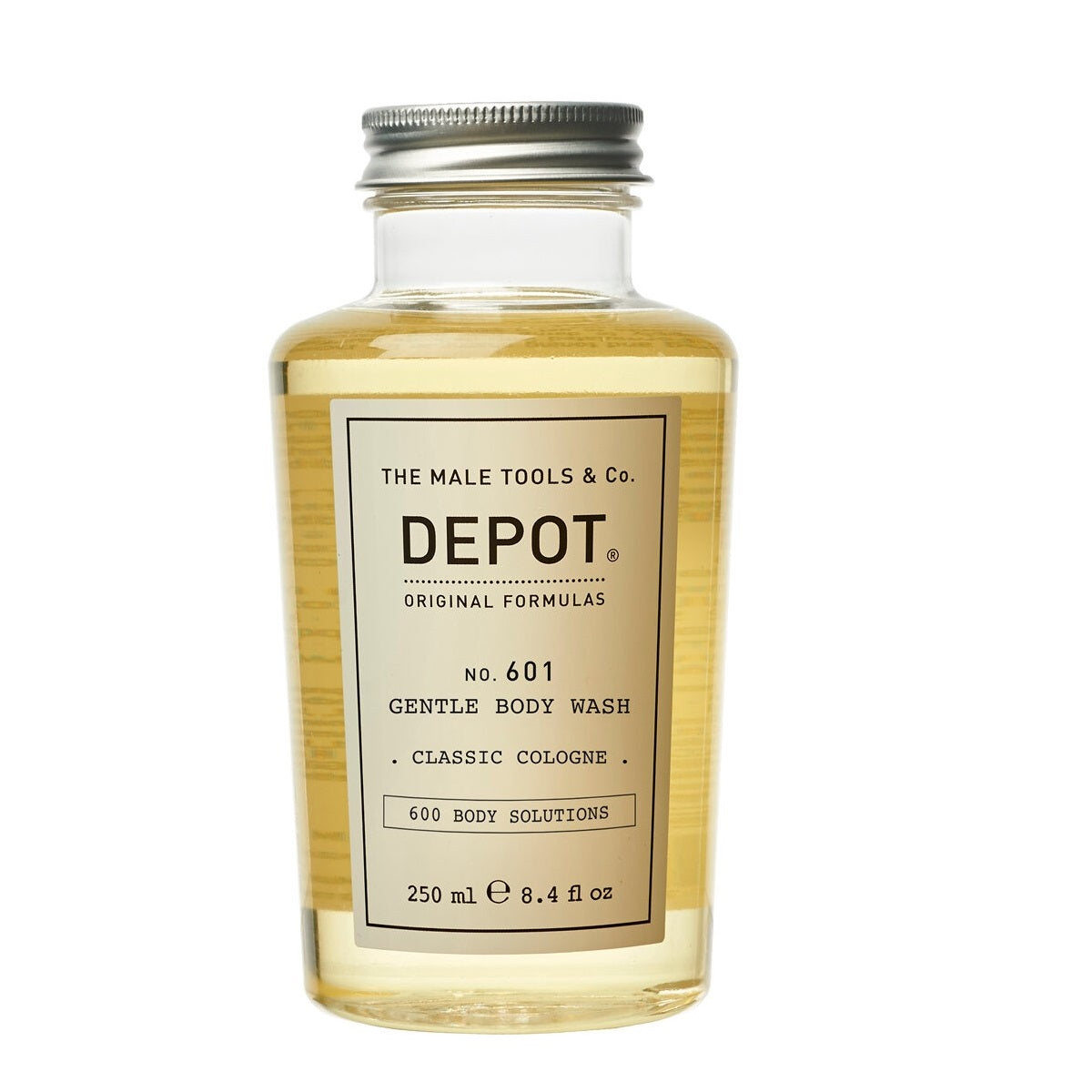 Depot, 600 Body Solutions No. 601, Complex botanic, Curățare, Cologne clasic, Gel de duș, 250 ml