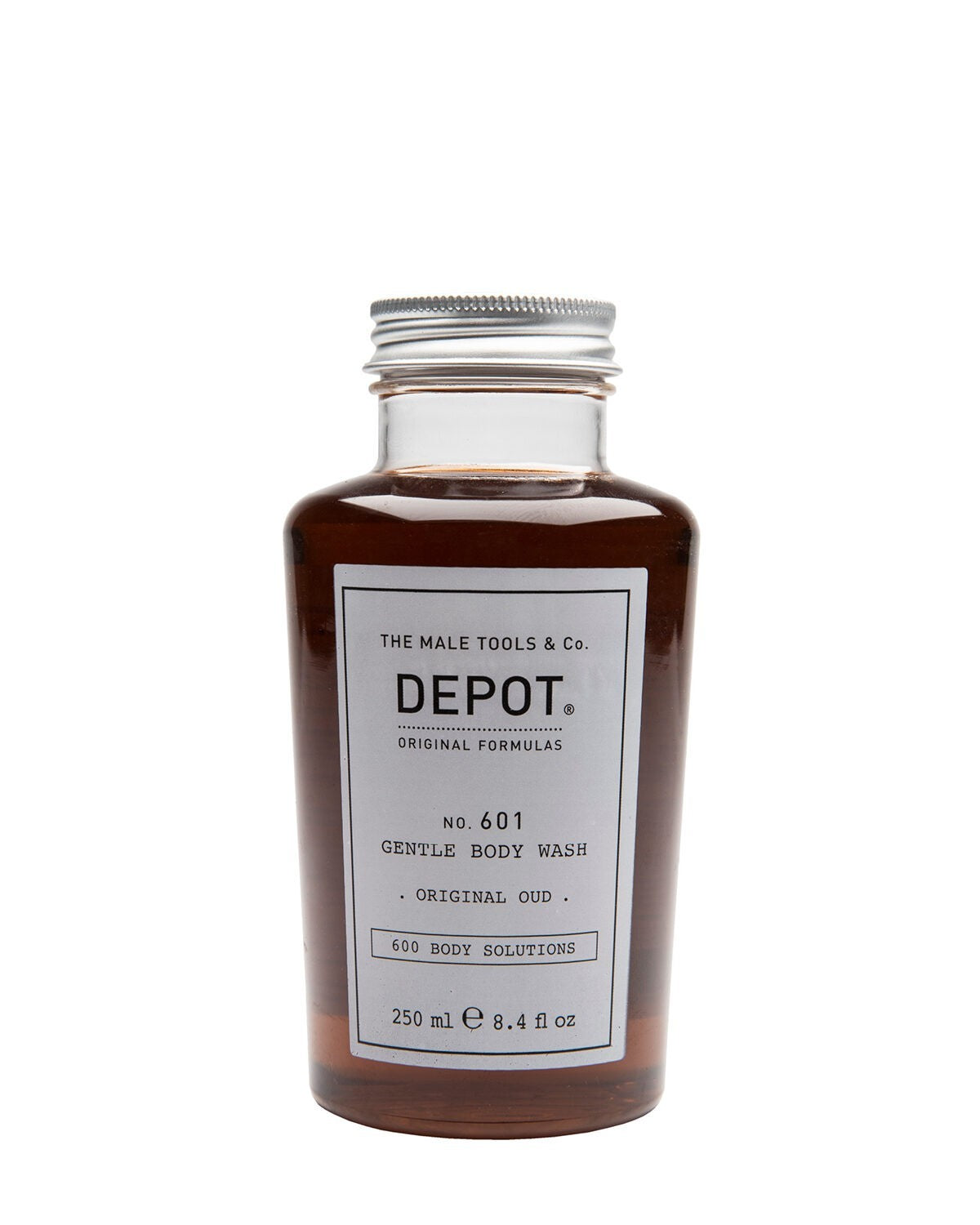 Depot, 600 Body Solutions No. 601, Complex botanic, Curățare, Oud original, Gel de duș, 250 ml