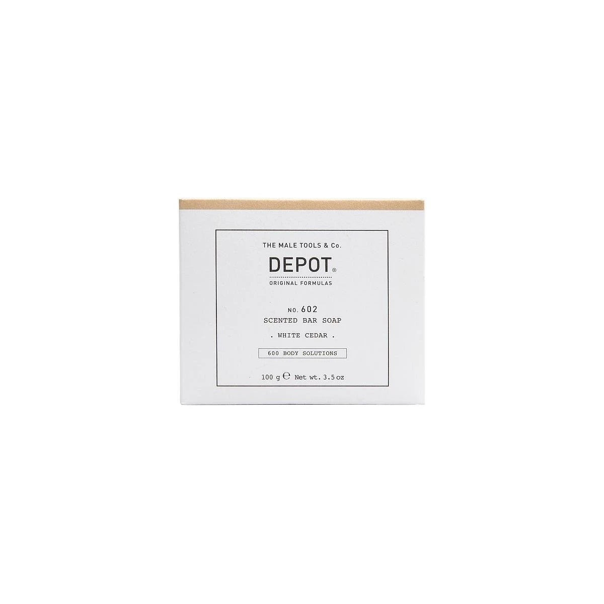 Depot, 600 Body Solutions No. 602, Complex botanic, Curățare, Cedru alb, Bară de săpun parfumată, 100 g - Olmarkt