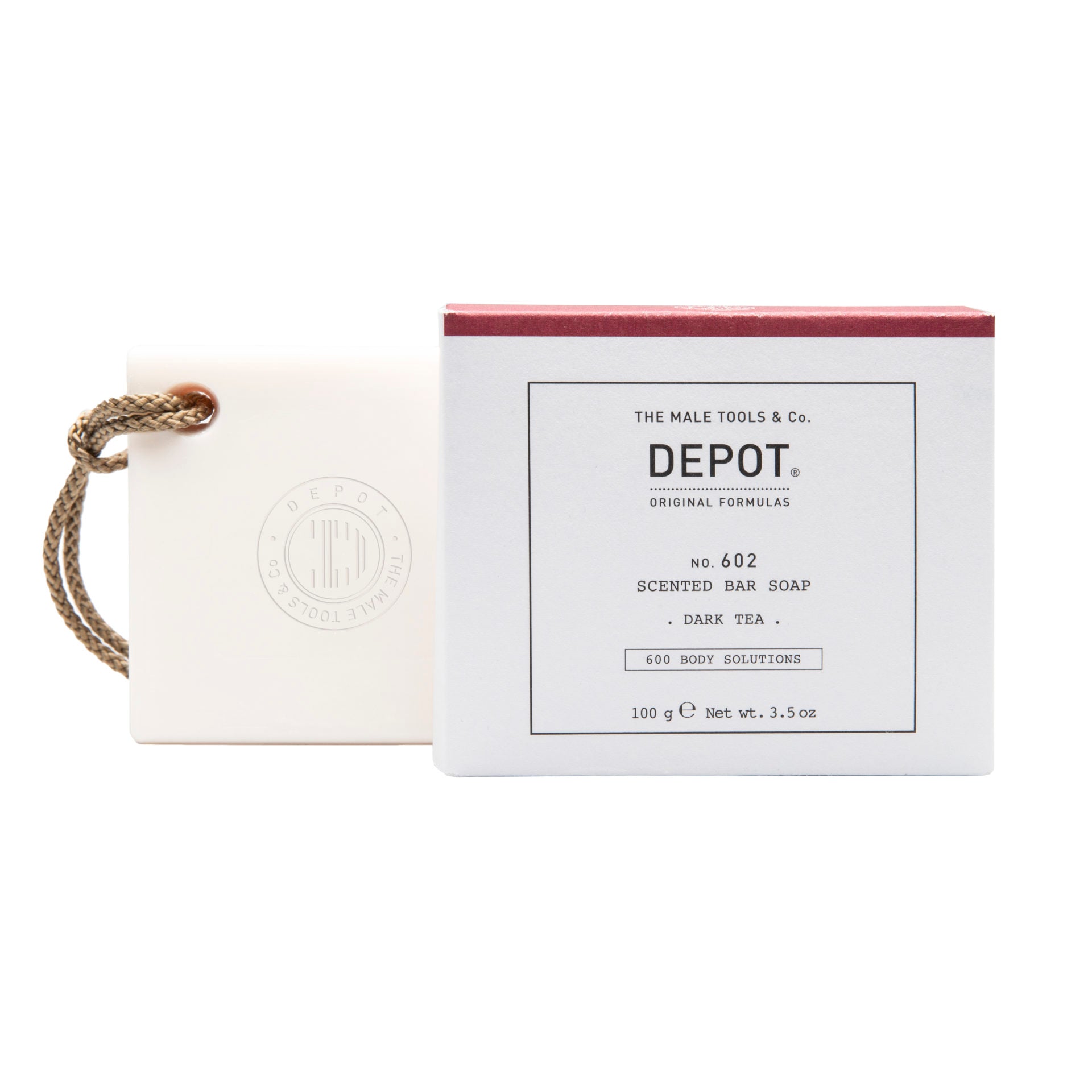 Depot, 600 Body Solutions No. 602, Complex botanic, Curățare, Ceai întunecat, Bară de săpun parfumată, Note aromatice, 100 g - Olmarkt