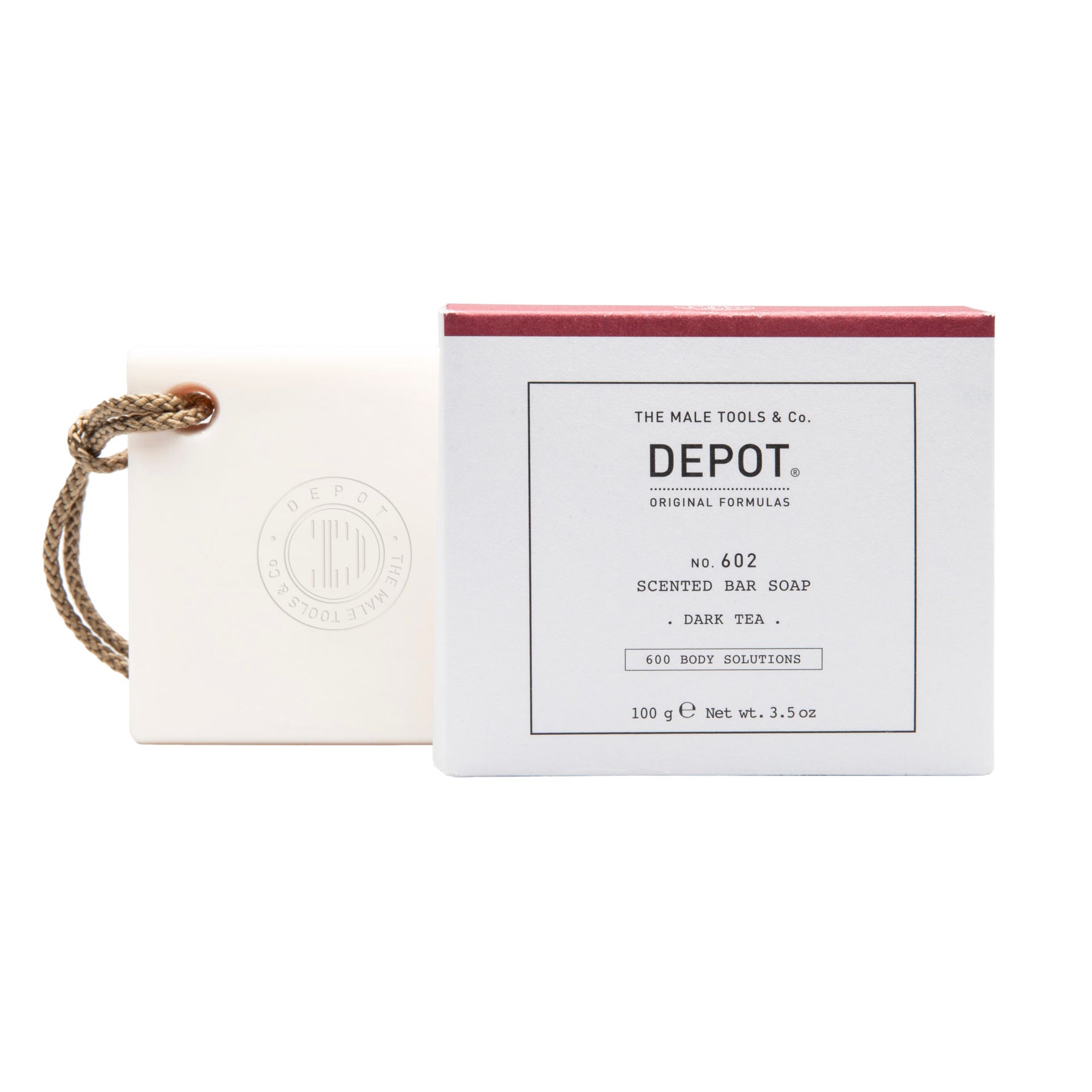 Depot, 600 Body Solutions No. 602, Complex botanic, Curățare, Ceai întunecat, Bară de săpun parfumată, Note aromatice, 100 g - Olmarkt