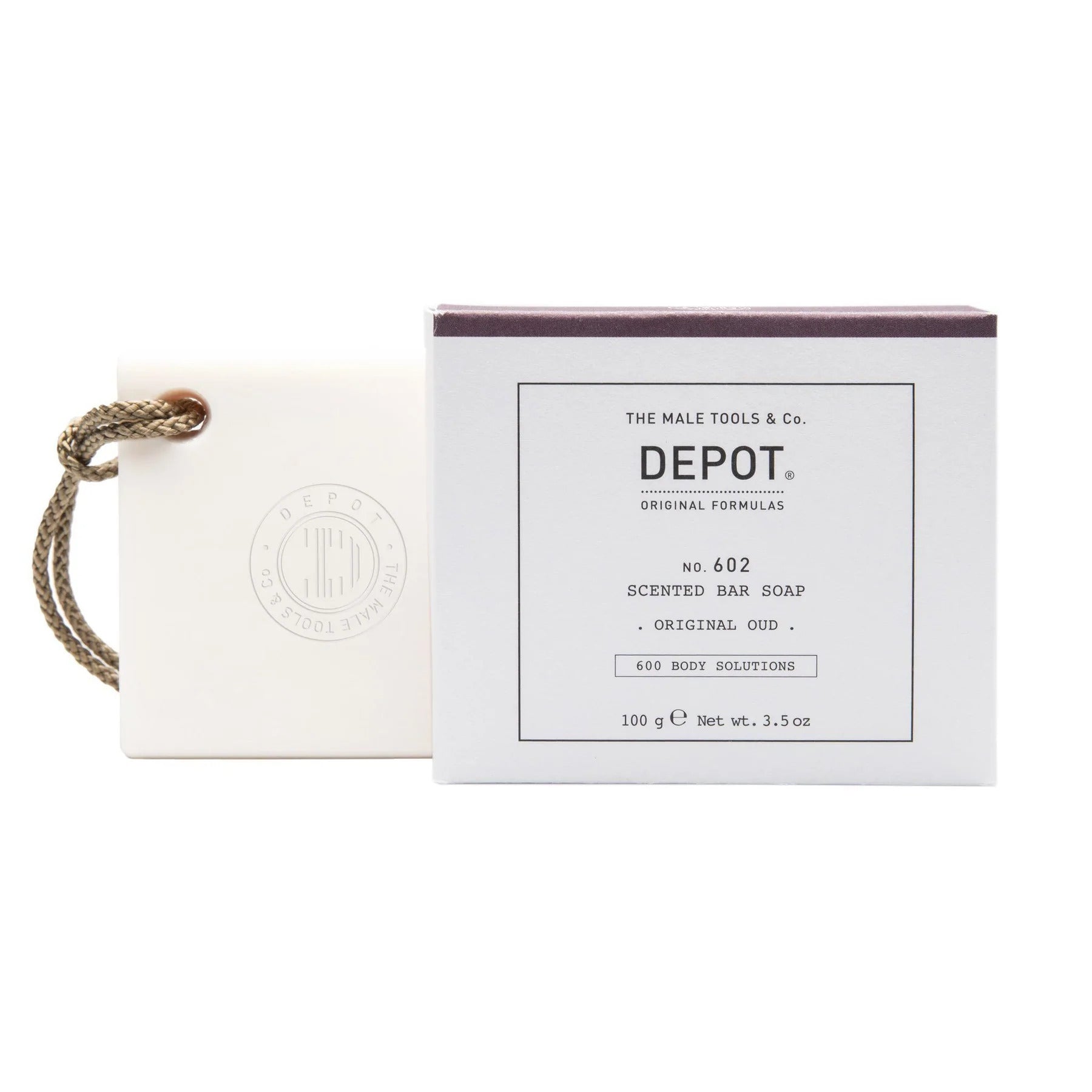Depot, 600 Body Solutions No. 602, Complex botanic, Curățare, Oud original, Bară de săpun parfumată, 100 g - Olmarkt