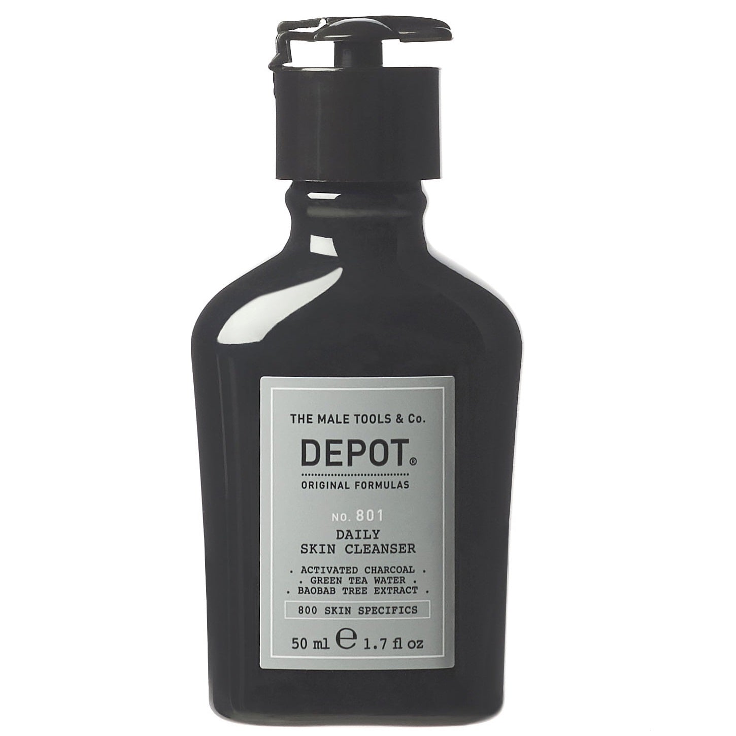 Depot, 800 Skin Specifics No. 801, Cărbune activat, Detoxifiant, Gel de curățare, Pentru față, 50 ml - Olmarkt