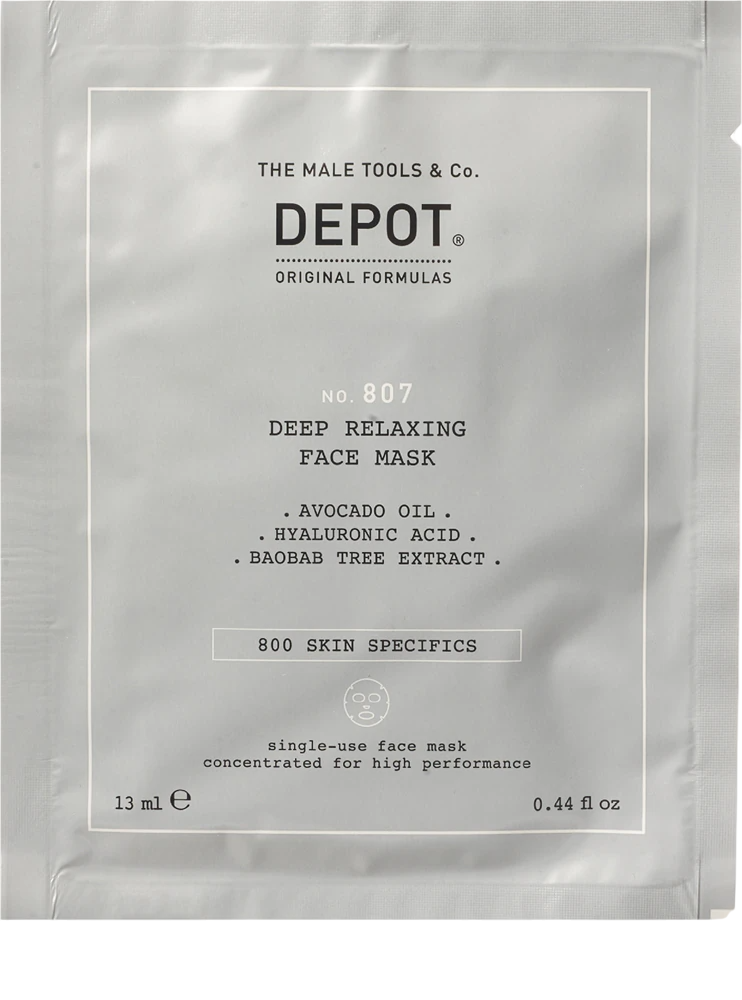Depot, 800 Skin Specifics No. 807, Acid hialuronic, Nutri-Calmant, Mască facială, Pentru față, 13 ml
