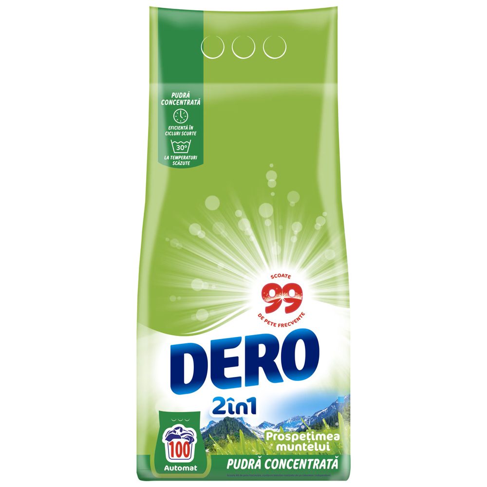 Dero Automat 7.5 kg 2in1 Prospetimea Muntelui 100 spalari