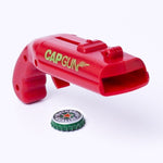 Deschizator de sticle, Flippy, Model Pistol, Plastic, ABS, pentru Dopuri Metalice, 13 x 6 x 3.7 cm, Rosu
