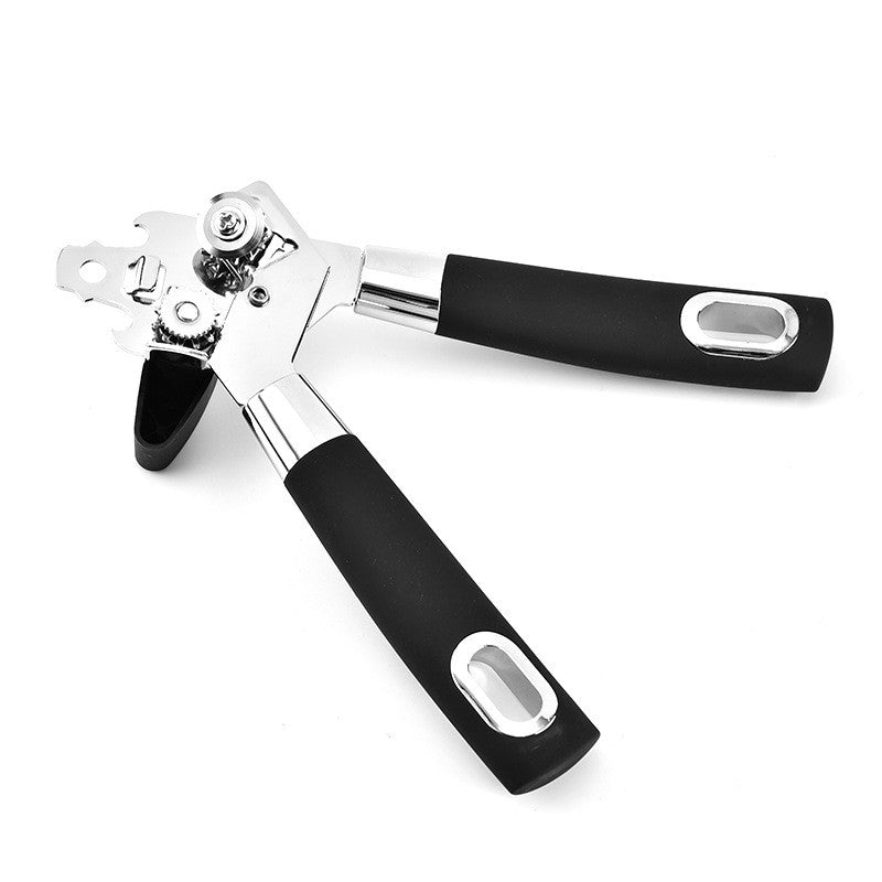 Desfacator de conserve multifunctional Flippy, Otel inoxidabil, Maner antialunecare, ergonomic, rezistent la rugina,