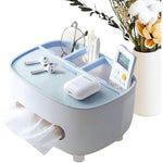 Suport pentru Servetele, Flippy, Cutie Multifunctionala, Design Minimalist, ABS, cu Suport pentru Obiectele Personale,