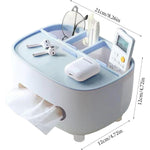 Suport pentru Servetele, Flippy, Cutie Multifunctionala, Design Minimalist, ABS, cu Suport pentru Obiectele Personale,