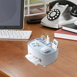 Suport pentru Servetele, Flippy, Cutie Multifunctionala, Design Minimalist, ABS, cu Suport pentru Obiectele Personale,