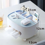 Suport pentru Servetele, Flippy, Cutie Multifunctionala, Design Minimalist, ABS, cu Suport pentru Obiectele Personale,
