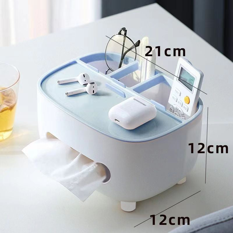 Suport pentru Servetele, Flippy, Cutie Multifunctionala, Design Minimalist, ABS, cu Suport pentru Obiectele Personale,