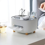 Suport pentru Servetele, Flippy, Cutie Multifunctionala, Design Minimalist, ABS, cu Suport pentru Obiectele Personale,