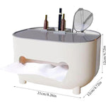 Suport pentru Servetele, Flippy, Cutie Multifunctionala, Design Minimalist, ABS, cu Suport pentru Obiectele Personale,