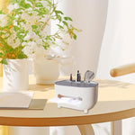 Suport pentru Servetele, Flippy, Cutie Multifunctionala, Design Minimalist, ABS, cu Suport pentru Obiectele Personale,