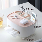 Suport pentru Servetele, Flippy, Cutie Multifunctionala, Design Minimalist, ABS, cu Suport pentru Obiectele Personale,