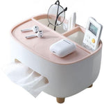 Suport pentru Servetele, Flippy, Cutie Multifunctionala, Design Minimalist, ABS, cu Suport pentru Obiectele Personale,
