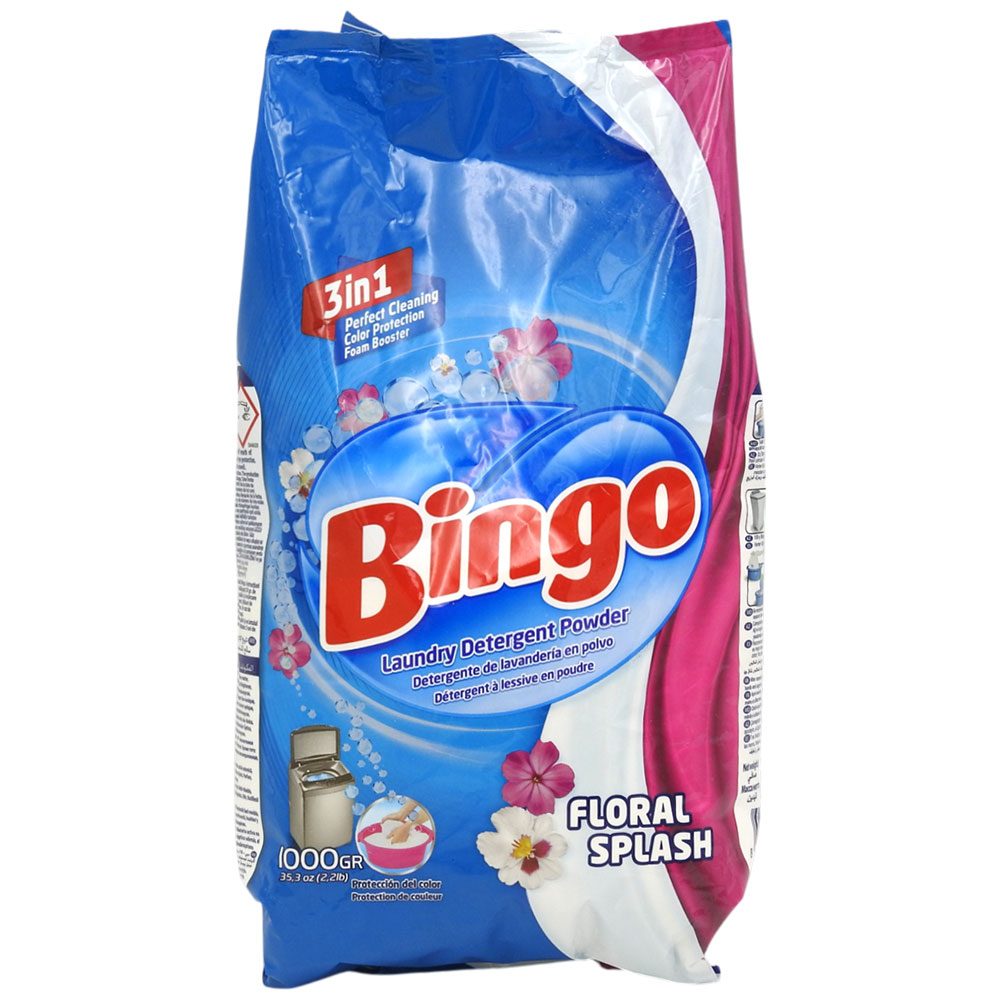 Detergent pentru Rufe, Bingo, Manual 1 kg Floral Splash
