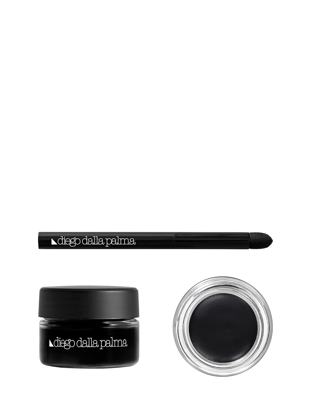 Diego Dalla Palma, Makeup Studio, Rezistent la apă, Fard de ochi & Creion kajal 2-în-1, 11, Negru, 3.2 g