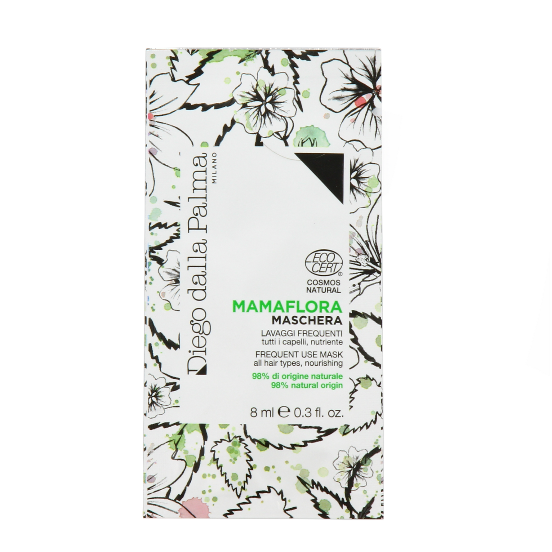 Set, Diego Dalla Palma, Mama Flora, Fără silicon, Mască cremă pentru tratamentul părului, Pentru hrănire, 15 buc, 8 ml - Olmarkt