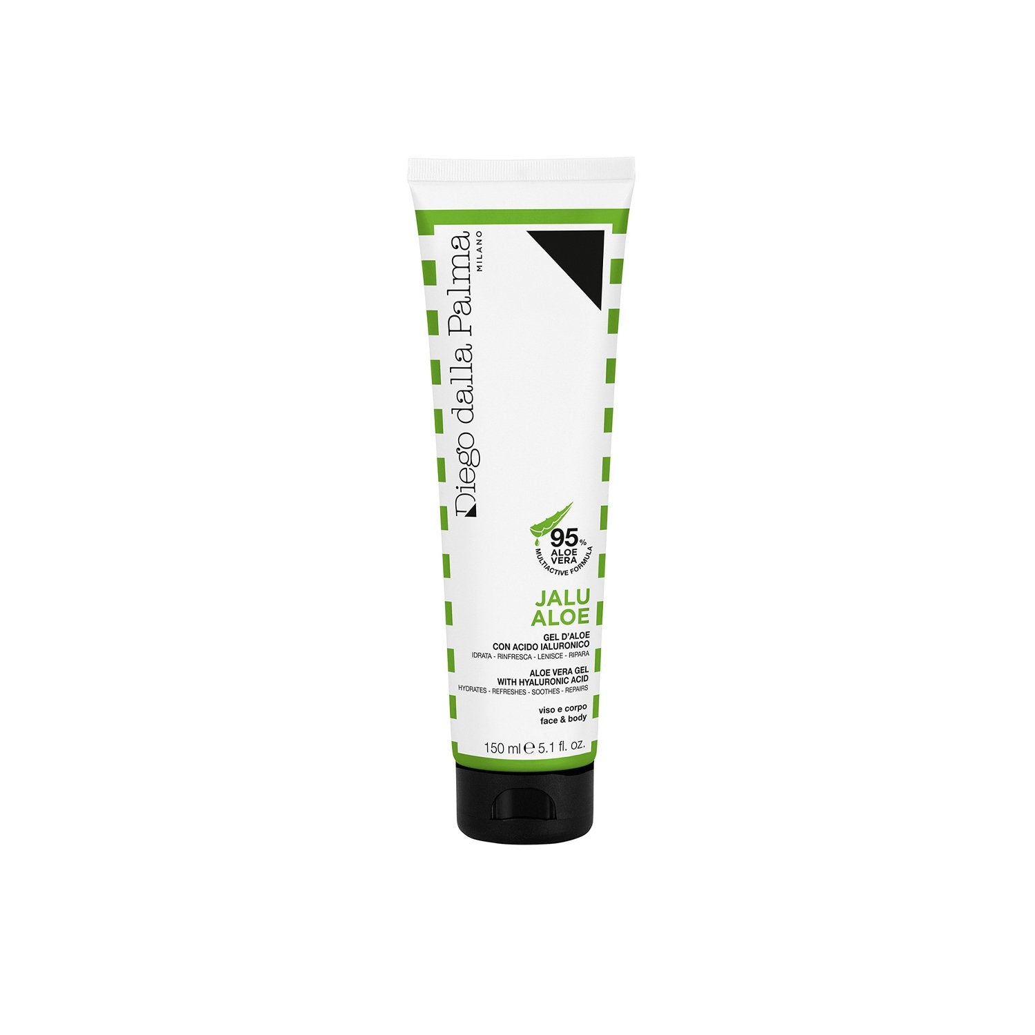 Diego Dalla Palma, Jalu Aloe, Acid hialuronic, Calmant, Gel, Pentru față și corp, 150 ml - Olmarkt