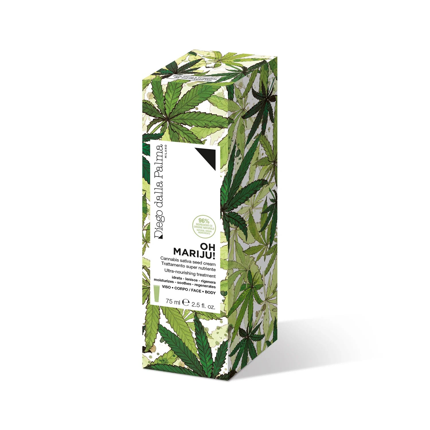 Diego Dalla Palma, Oh Mariju!, Vegan, Hidratant, Smântână, Pentru față și corp, 75 ml