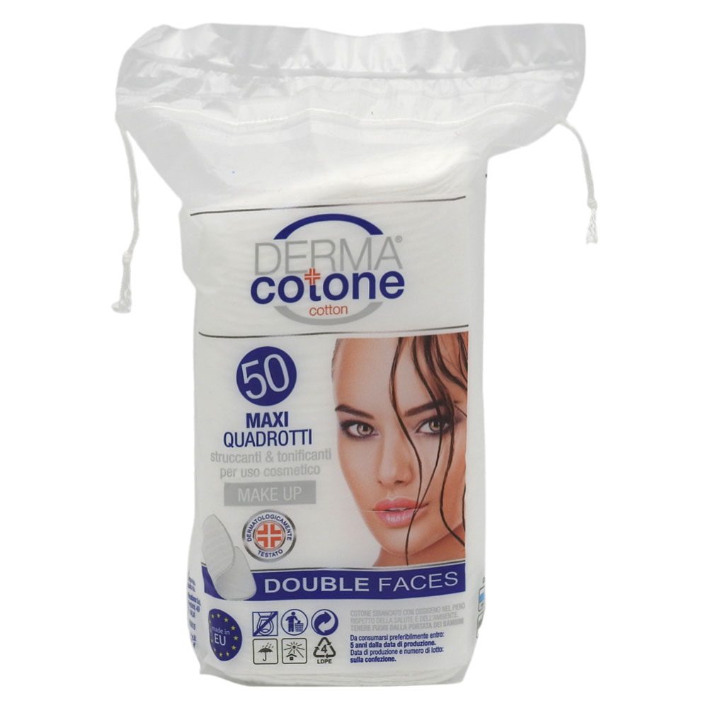 Dischete, Derma Cotone, Demachiante 50 buc Patrate