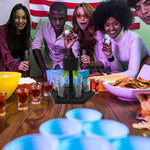 Dozator Hexagonal cu Suport pentru Shoturi, Flippy, 6 Pahare, Set Complet cu Ambalaj si Cutie, Dispenser, Divizor, Joc