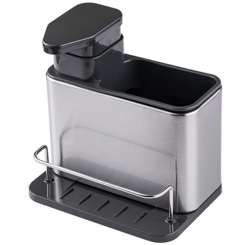 Dispenser Multifunctional, Flippy, Dozator pentru Detergent, pentru Sapun Lichid, Dezinfectant, cu Suport pentru