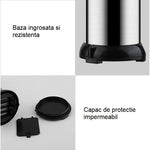 Dispenser pentru Sapun Lichid/Dezinfectant, Flippy, cu Senzor Infrarosu de Miscare, din Otel Inoxidabil, 250 ml, 19 x