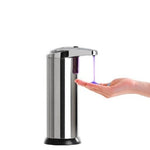 Dispenser pentru Sapun Lichid/Dezinfectant, Flippy, cu Senzor Infrarosu de Miscare, din Otel Inoxidabil, 250 ml, 19 x
